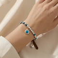Turquoise Charm Beaded Bracelet